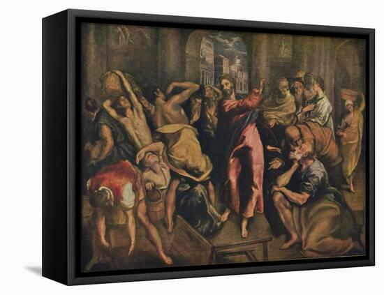 'Die Tempelreinigung', (Christ Cleansing the Temple), c1570, (1938)-El Greco-Framed Stretched Canvas