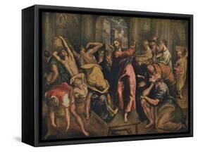 'Die Tempelreinigung', (Christ Cleansing the Temple), c1570, (1938)-El Greco-Framed Stretched Canvas