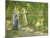 Die Töchter im Garten. 1906-Fritz von Uhde-Mounted Giclee Print