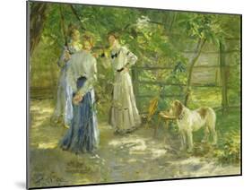 Die Töchter im Garten. 1906-Fritz von Uhde-Mounted Giclee Print