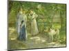 Die Töchter im Garten. 1906-Fritz von Uhde-Mounted Giclee Print