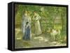 Die Töchter im Garten. 1906-Fritz von Uhde-Framed Stretched Canvas