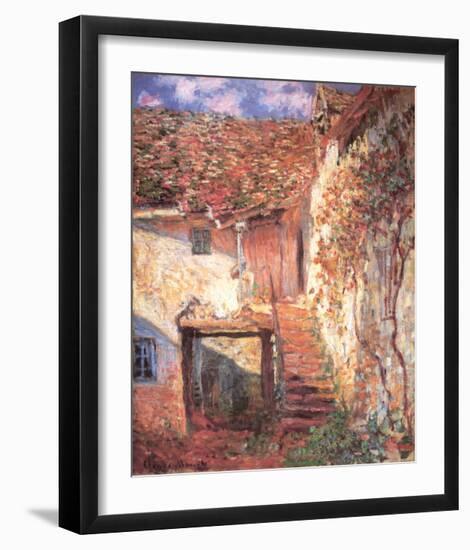 Die Treppe-Claude Monet-Framed Art Print