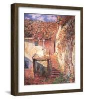 Die Treppe-Claude Monet-Framed Art Print