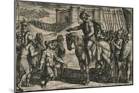 Die vanit Oudt legher door hongher ende noodt gheuen hen op, ende bidden lyfs ghenade..., 1612-Antonio Tempesta-Mounted Giclee Print