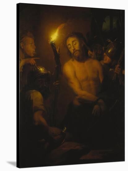 Die Verspottung Christi-Godfried Schalcken-Stretched Canvas