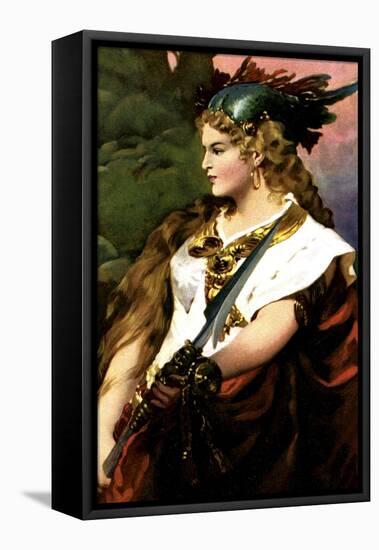 Die Walküre - opera by Richard Wagner-Hans Makart-Framed Stretched Canvas