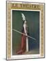 Die Walkure, Agnes Borgo as Brunnhilde at the Paris Opera-null-Mounted Art Print