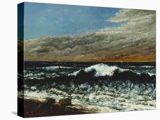 Die Woge (La vague). 1870-Gustave Courbet-Stretched Canvas