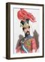 Diego De Leon, Count of Belascoain (1807-1841). Colored Engraving.-Tarker-Framed Photographic Print