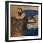 'Diego Martelli', 1879-Edgar Degas-Framed Giclee Print