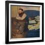 'Diego Martelli', 1879-Edgar Degas-Framed Giclee Print