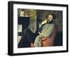 Diego Martelli by Fireplace, 1879-Federico Zandomeneghi-Framed Giclee Print