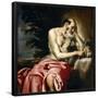 Diego Polo / 'Saint Jerome in Penitence', Middle 17th century, Spanish School, Oil on canvas, 12...-DIEGO POLO-Framed Poster