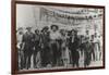 Diego Rivera and Frida Kahlo in the May Day Parade, Mexico City, 1st May 1929-Tina Modotti-Framed Photographic Print