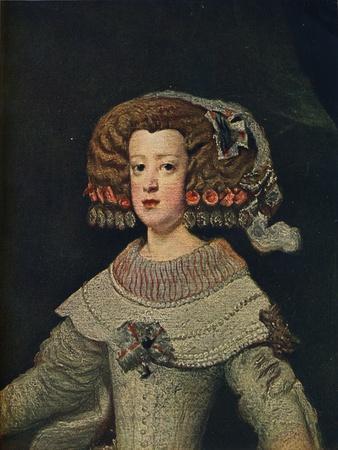 'Portrait De La Reine Marie-Anne', (Mariana of Austria), 1652, (1910)