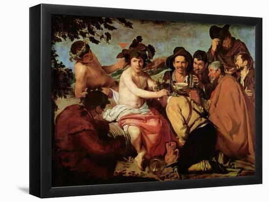 Diego Velázquez (The Drinker (The Triumph of Bacchus)) Art Poster Print-null-Framed Poster