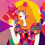 My Flying Zebra-Diela Maharanie-Art Print