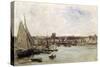 Dieppe, 1875-Charles-Francois Daubigny-Stretched Canvas