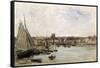 Dieppe, 1875-Charles-Francois Daubigny-Framed Stretched Canvas