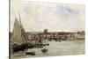 Dieppe, 1875-Charles-Francois Daubigny-Stretched Canvas