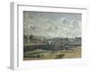 Dieppe, bassin Duquesne à marée basse-Camille Pissarro-Framed Giclee Print