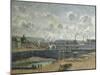 Dieppe, bassin Duquesne à marée basse-Camille Pissarro-Mounted Giclee Print