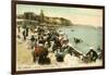 Dieppe Beach at 'L'Heure Du Bain'-null-Framed Photographic Print