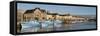 Dieppe harbour waterfront fishing port, Dieppe, Seine-Maritime, Normandy, France-Charles Bowman-Framed Stretched Canvas