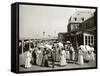 Dieppe, Promenade, France-null-Framed Stretched Canvas