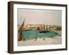 Dieppe: Quai Duquesne-Eugene Delacroix-Framed Giclee Print