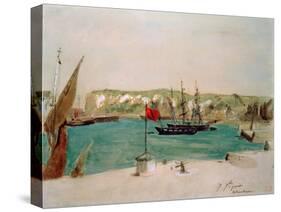 Dieppe: Quai Duquesne-Eugene Delacroix-Stretched Canvas