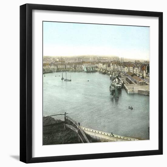 Dieppe (Seine-Maritime, France), Overview of the City and the Port-Leon, Levy et Fils-Framed Photographic Print