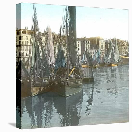 Dieppe (Seine-Maritime, France), View of the Port-Leon, Levy et Fils-Stretched Canvas
