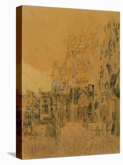 Dieppe, Study No. 2; Facade of St Jacques-Walter Richard Sickert-Stretched Canvas