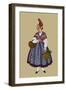 Dieppe Woman in Working Costume-Elizabeth Whitney Moffat-Framed Art Print