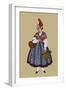 Dieppe Woman in Working Costume-Elizabeth Whitney Moffat-Framed Art Print