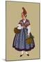 Dieppe Woman in Working Costume-Elizabeth Whitney Moffat-Mounted Art Print