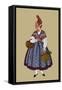 Dieppe Woman in Working Costume-Elizabeth Whitney Moffat-Framed Stretched Canvas