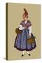 Dieppe Woman in Working Costume-Elizabeth Whitney Moffat-Stretched Canvas