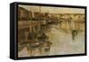 Dieppe-Fritz Thaulow-Framed Stretched Canvas