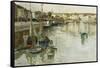 Dieppe-Frits Thaulow-Framed Stretched Canvas