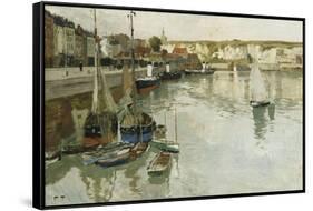 Dieppe-Frits Thaulow-Framed Stretched Canvas