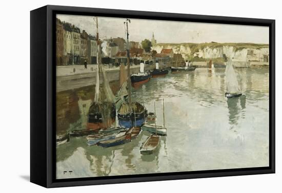 Dieppe-Frits Thaulow-Framed Stretched Canvas