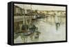 Dieppe-Frits Thaulow-Framed Stretched Canvas