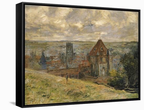 Dieppe-Claude Monet-Framed Stretched Canvas