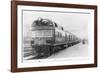 Diesel Electric Rail Car at North Station-null-Framed Photographic Print
