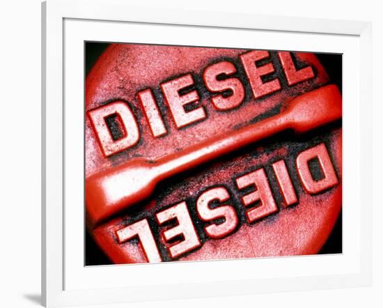 Diesel Fuel Cap-Crown-Framed Photographic Print