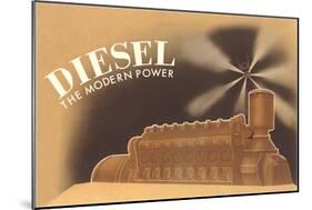 Diesel the Modern Power-null-Mounted Art Print