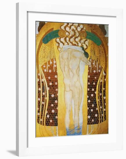 Diesen Kuss der Ganzen Welt-Gustav Klimt-Framed Art Print